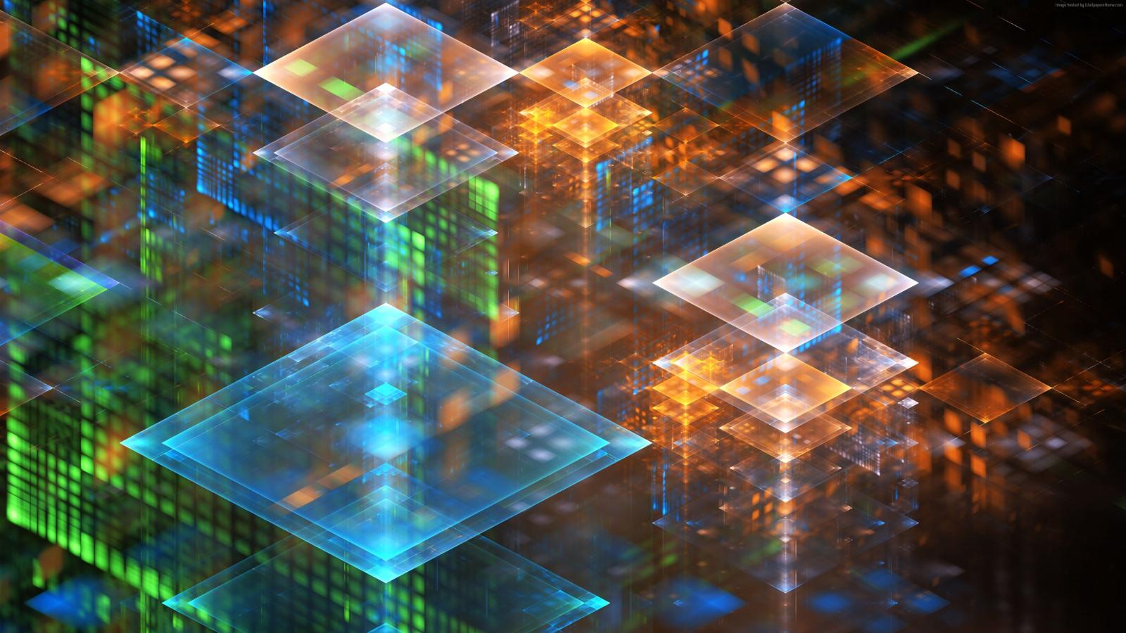 3840x2160 Wallpaper colors, geometric, lines, lights, 5K, Abstract