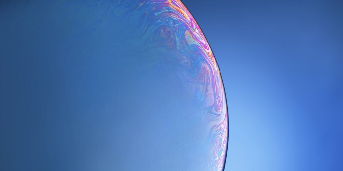 3840x2160 Wallpaper Earth, Planet, Bubble, Blue, iPhone XR, iOS 12