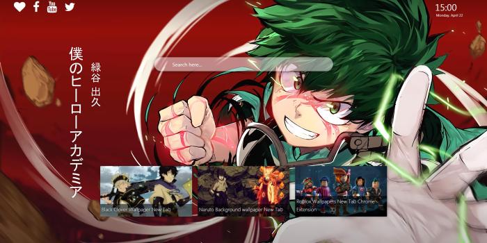 1919x972 My Hero Academia Wallpaper Background New Tab - New Tabsy