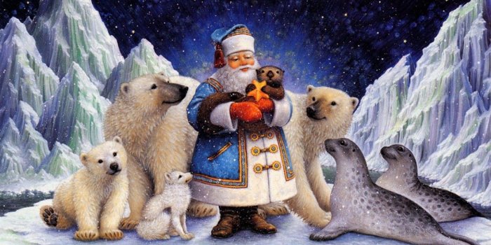 1360x768 Polar Bear Christmas Wallpapers - Top Free Polar Bear