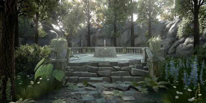 1920x1117 Zelda A link to the Past Master Sword pedestal by Tomas Ibar