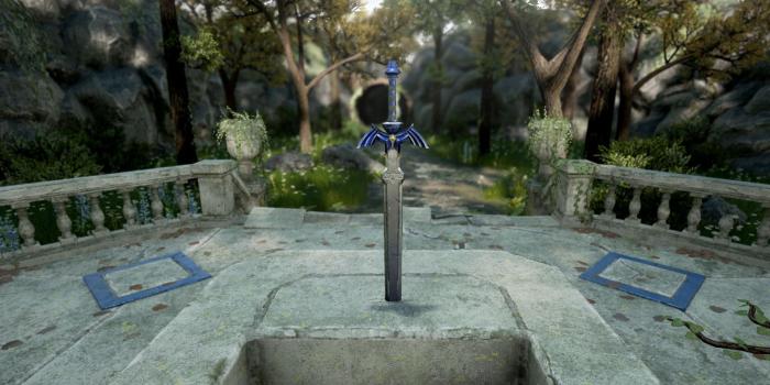 1920x1117 Zelda A link to the Past Master Sword pedestal by Tomas Ibar