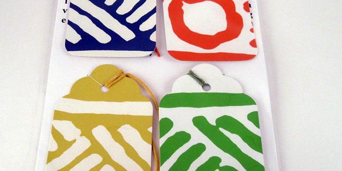 1500x1500 Amazon.com: Recycled Designer Wallpaper Gift Tag Set: Handmade