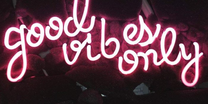 1006x1006 LiQi GOOD VIBES ONLY Real Glass Handmade Neon Wall Signs for Home Decor  Wall Light Room Decor Home Bedroom Girls Pub Hotel Beach Cocktail  Recreational