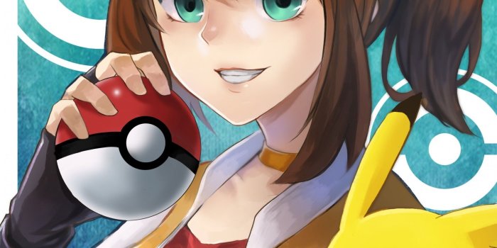 2094x1495 Download 2094x1495 Pokemon Go, Pikachu, Pokeball, Smile
