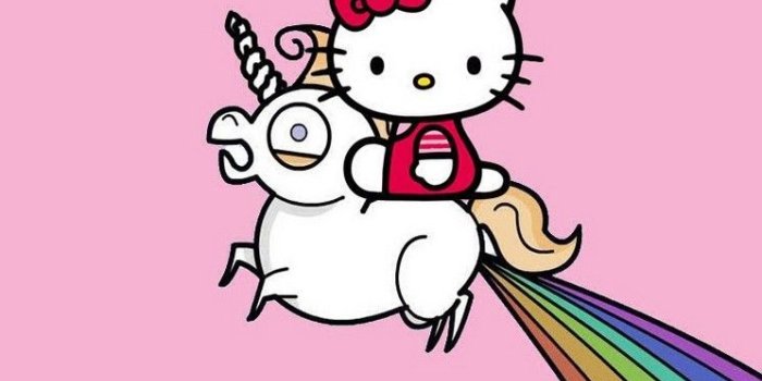 744x1392 Hello Kitty Unicorn - Cute and pink iPhone wallpapers