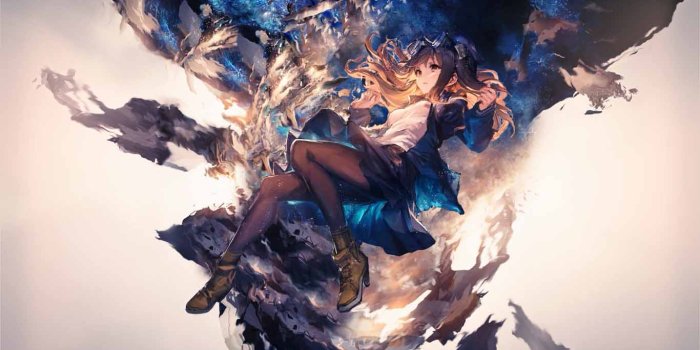 1366x768 Floating Girl Anime Wallpaper Engine | Download Wallpaper