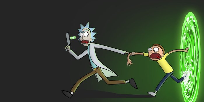 2560x1440 2560x1440 Rick and Morty Portal 1440P Resolution Wallpaper