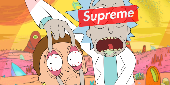1920x1080 Rick And Morty Black Supreme Hoodie Jacket Wallpaper - 21