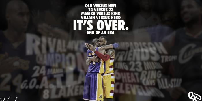 4000x2250 Kobe vs Lebron - End of an Era - By skdworld #4160