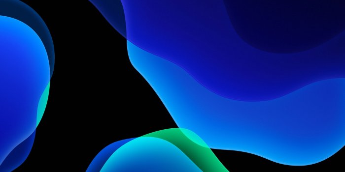 3840x2160 iOS 13 iPadOS Dark Mode Blue Wallpapers | Wallpapers HD