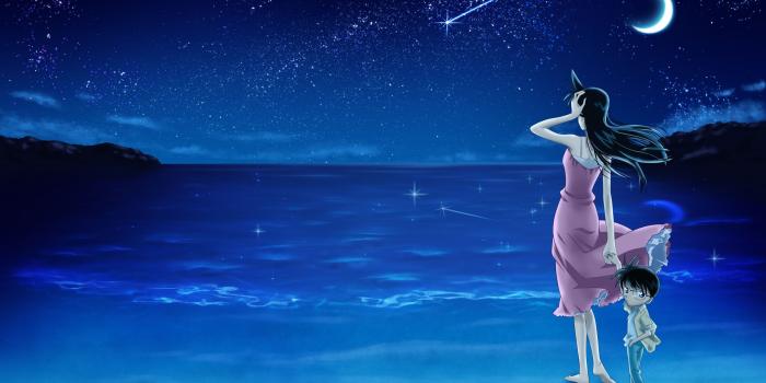 2560x1600 Detective Conan Wallpaper: Walk into the sea - Minitokyo