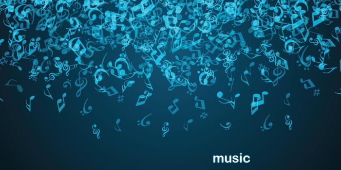 3840x2160 Blue Music Wallpaper Px, - Musical Notes Wallpaper Hd, Hd