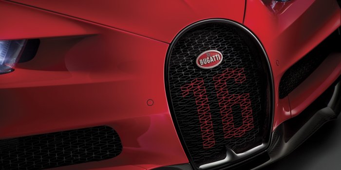 3000x2000 2018 Bugatti Chiron Sport Grill Wallpaper - Bugatti Chiron Red, Hd