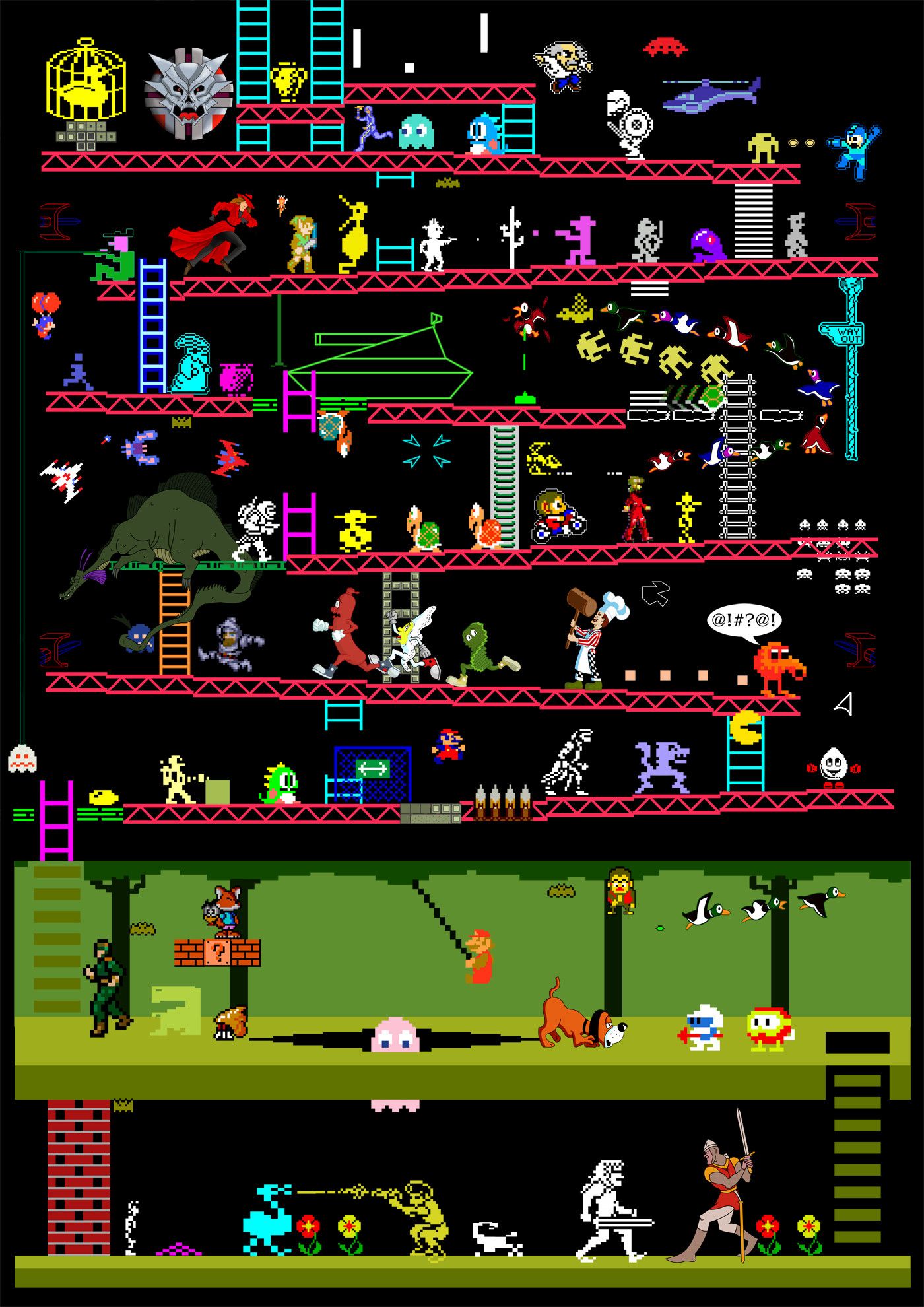 1400x1980 Arcade Game Wallpaper posted by Ethan Mercado