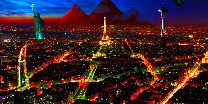 1600x1200 Free download Special City in Night wallpapers Special City in