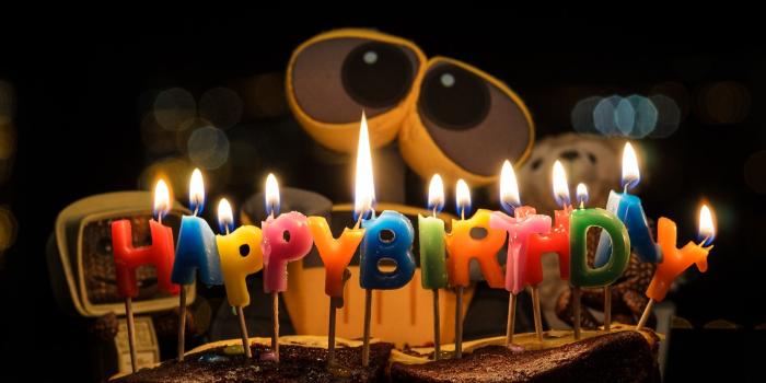 2560x1440 Wallpaper Happy Birthday, WALL-E, HD, 4K, Celebrations, #5270