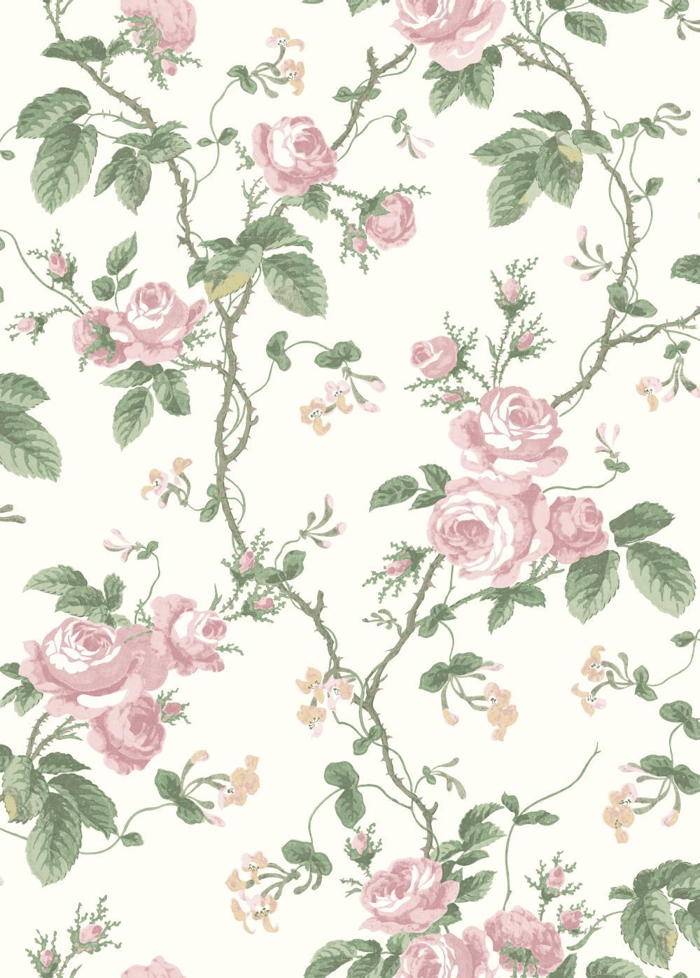 1000x1396 French Roses by Boråstapeter - Pink - Wallpaper - 7212 | Flowery