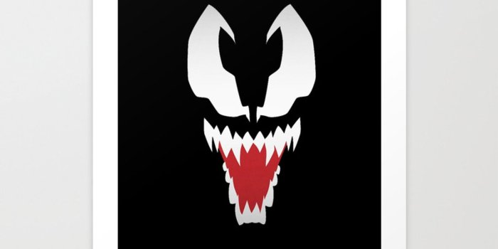 1500x1500 Minimalist Venom Art Print by maxvtis | Society6