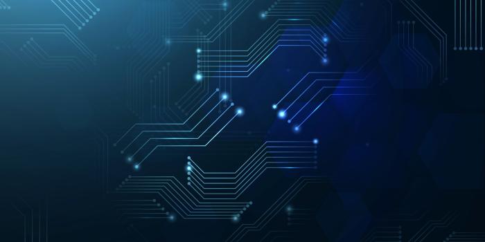 3840x2160 Blue Technology Chromebook Wallpaper