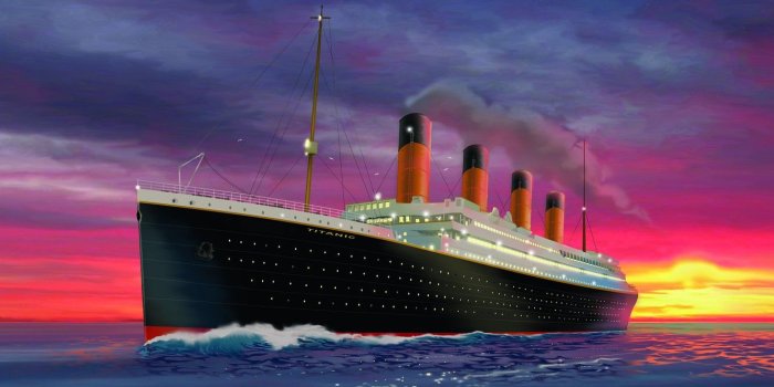 1332x850 Wallpaper Sunset, The ocean, Figure, Titanic, The ship, Nose, Art