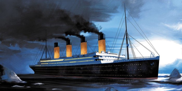 1332x850 Wallpaper wave, ship, titanic, Transatlantic Ships images for