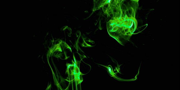 2048x1152 Download wallpaper 2048x1152 smoke, green, shroud, clot, dark