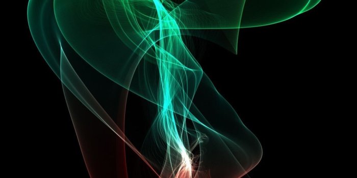 1080x2160 Green smoke, abstraction, digital art Wallpaper | Abstract, Art