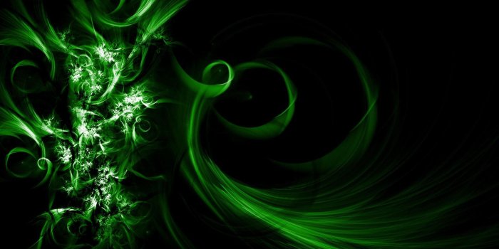 2560x1440 Cool Abstract Wallpaper with an Image of Dark Green Waves | HD