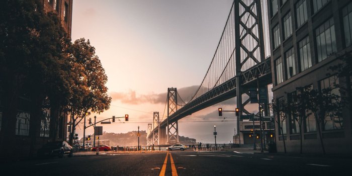 1920x1080 Download wallpaper 1920x1080 road, marking, bridge, building, san