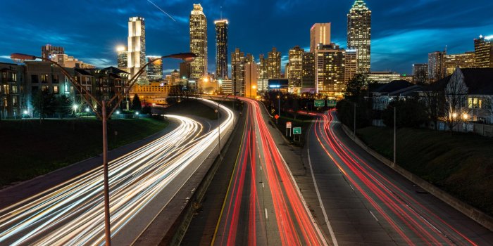 1920x1440 Atlanta Skyline Georgia United States Jackson Street Bridge 4k