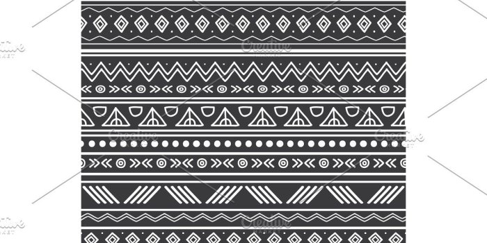 1200x800 Vector abstract black and white tribal stripes seamless pattern