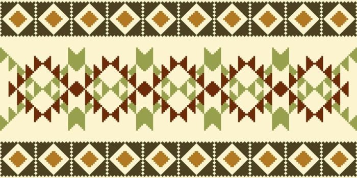 900x900 Earth Tone Tribal Pattern Wall Mural | Murals Your Way