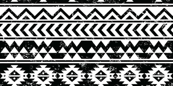 900x900 Grunge Tribal Pattern Mural | Murals Your Way