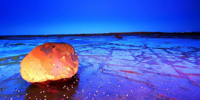 2560x1440 Night Beach HD wallpaper