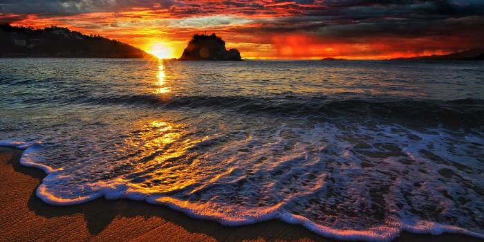 1920x1080 HD Beach At Night Picture 1080p Smart Phone Background Photos