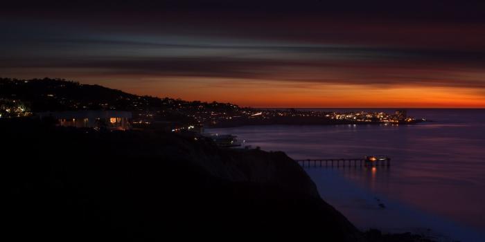 1920x1080 Download wallpaper 1920x1080 scripps, usa, beach, night, sunset