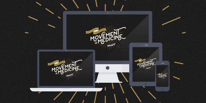 1880x900 April Wallpaper: Movement is Medicine | WebPT