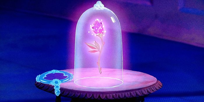 3052x1896 Rose In A Glass Wallpapers - Beauty And The Beast Rose Table
