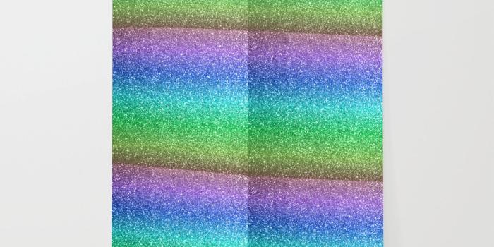 1500x1500 Magic Rainbow Sparkly Glitter Wallpaper by podartist | Society6