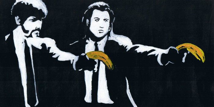 2265x1495 Free download Related Pictures banksy pulp fiction wallpaper