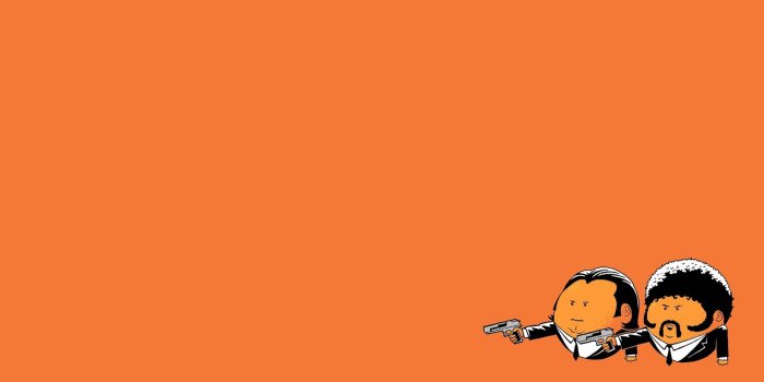 1920x1080 minimalistic pulp fiction oranges 1920x1080 wallpaper High Quality