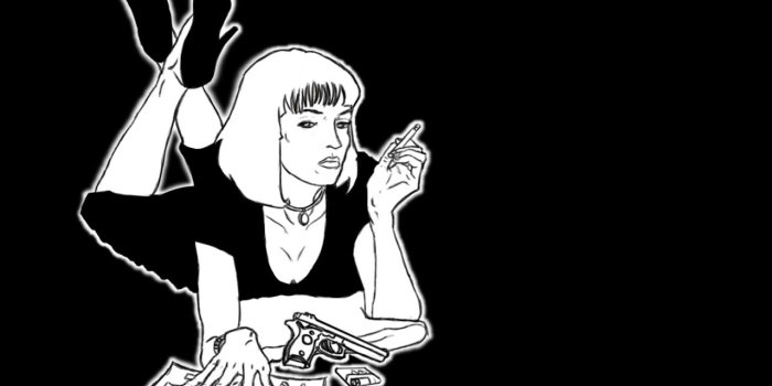 1280x1024 Wallpaper: Pulp Fiction Black and White | Pandakick to THE FACE