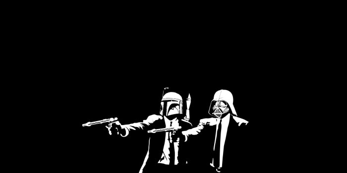 1920x1200 star wars pulp fiction banksy alternative art fun art black