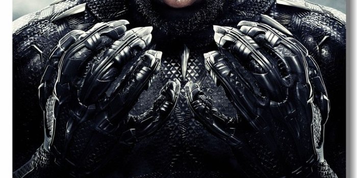 1000x1449 Custom Canvas Wall Decals Marvel Black Panther Poster Black