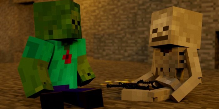 1920x1080 Minecraft Girl Naked Photo - Skelegun Zombie Minecraft - 1920x1080