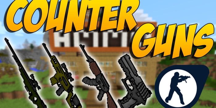1920x1080 COUNTER GUNS: Mod De Armas Del Counter-Strike - Minecraft Mod 1.10