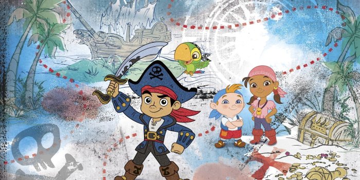 1500x1135 JL1387M Captain Jake & the Never Land Pirates Prepasted XL Mural