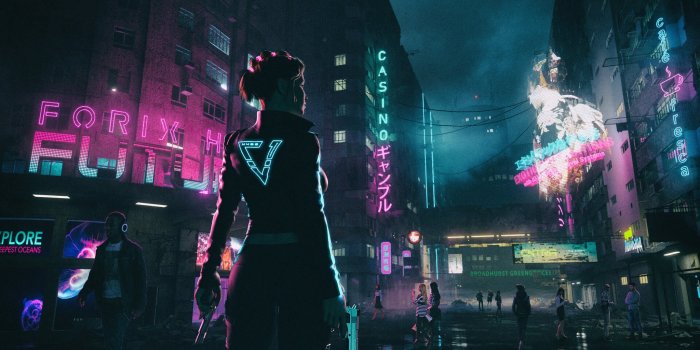 2048x1152 Cyberpunk Sci-Fi Wallpaper