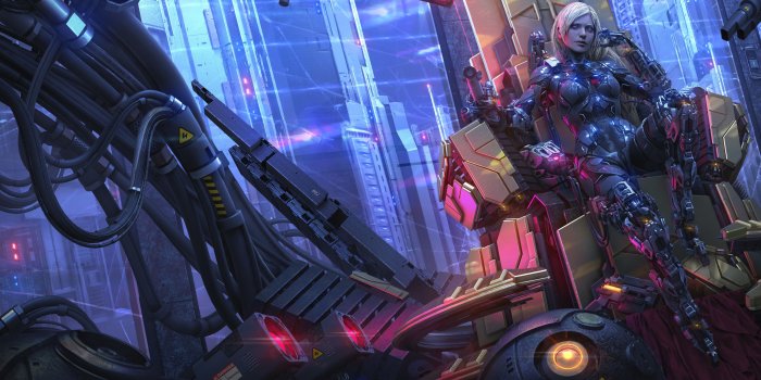 3840x2160 Wallpaper 4k Scifi Robot Fantasy Girl Cyberpunk 4k 4k-wallpapers